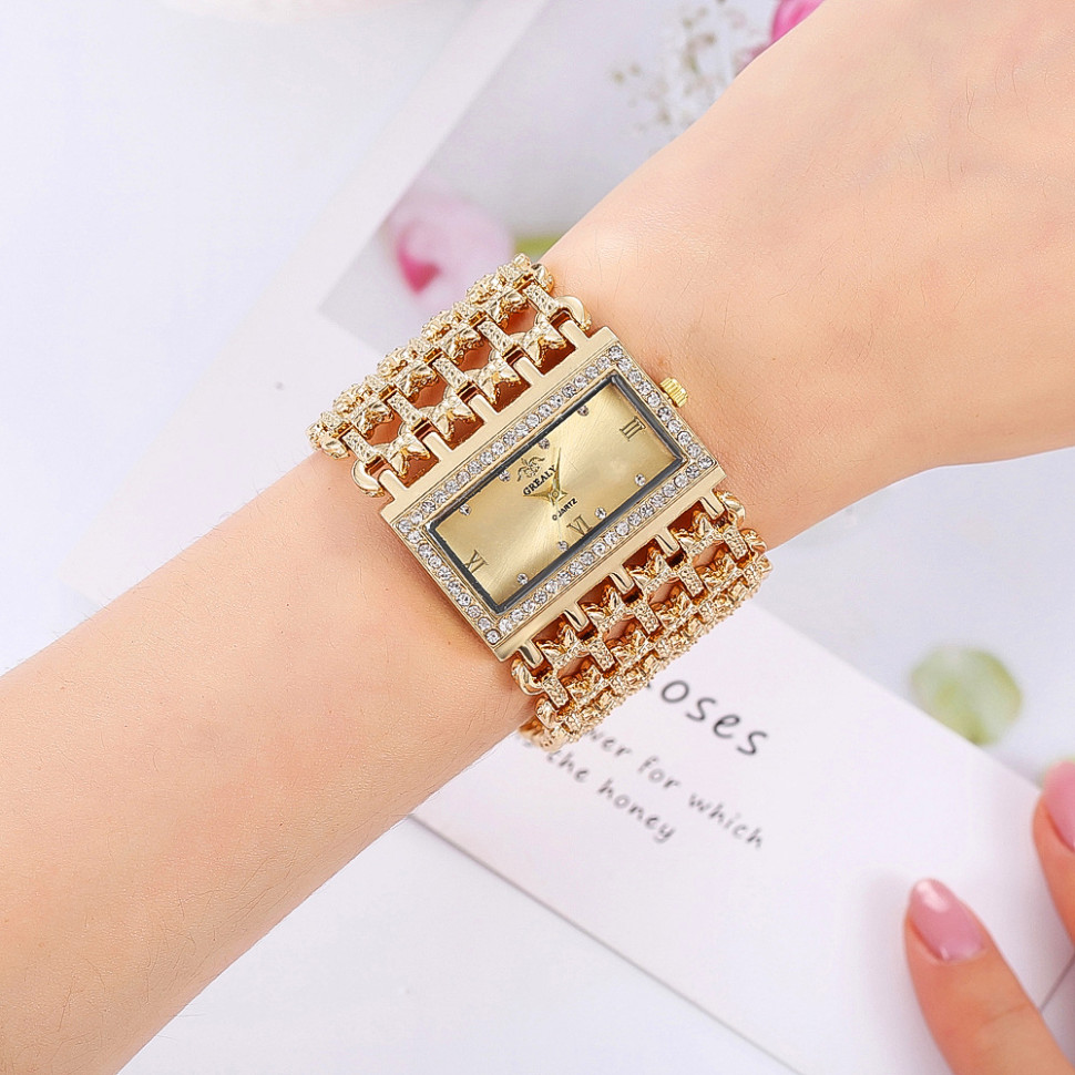 Жіночий годинник GREALY gold