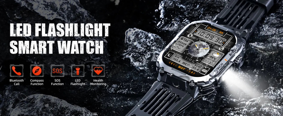 Смарт-годинник протиударний Smart Device 32 black