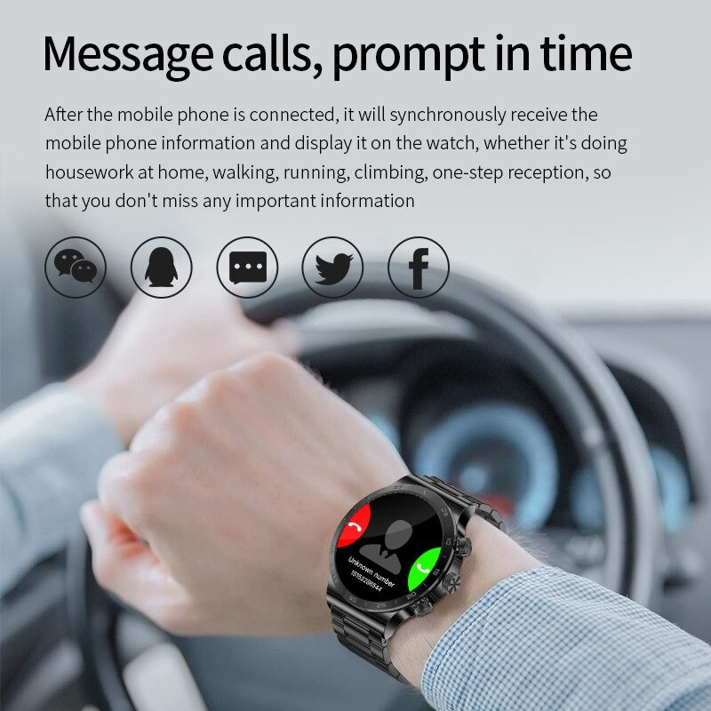 Смарт-годинник Smart Device 93 black steel, 3 ремінці