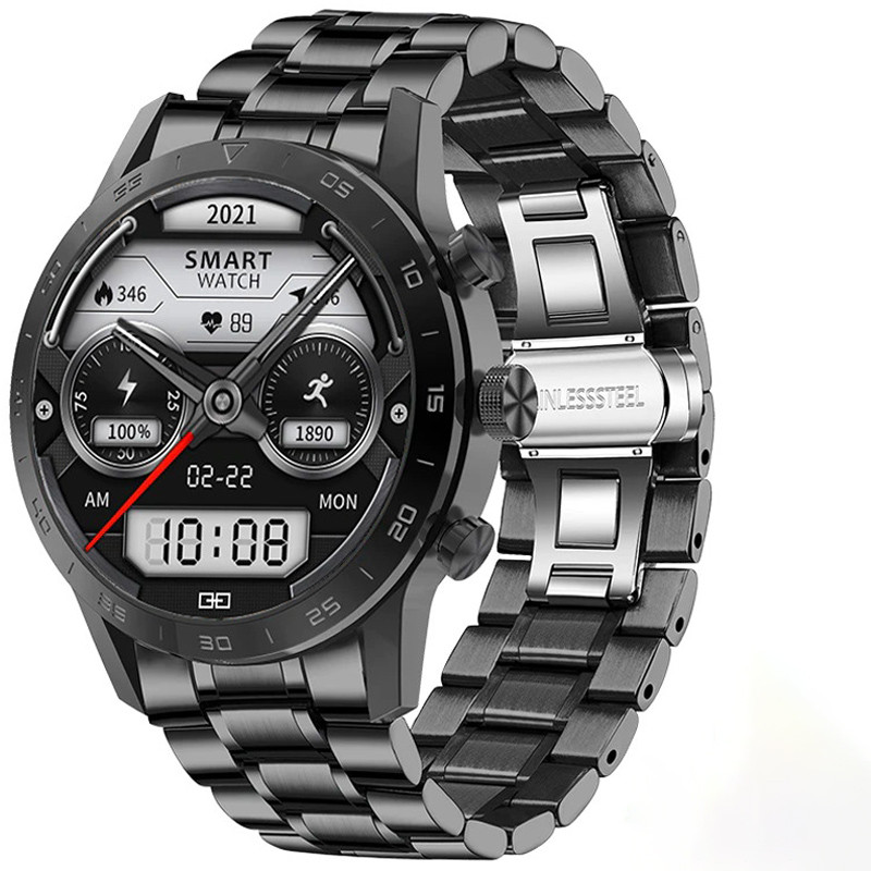 Смарт-годинник Smart Device 93 black steel, 3 ремінці