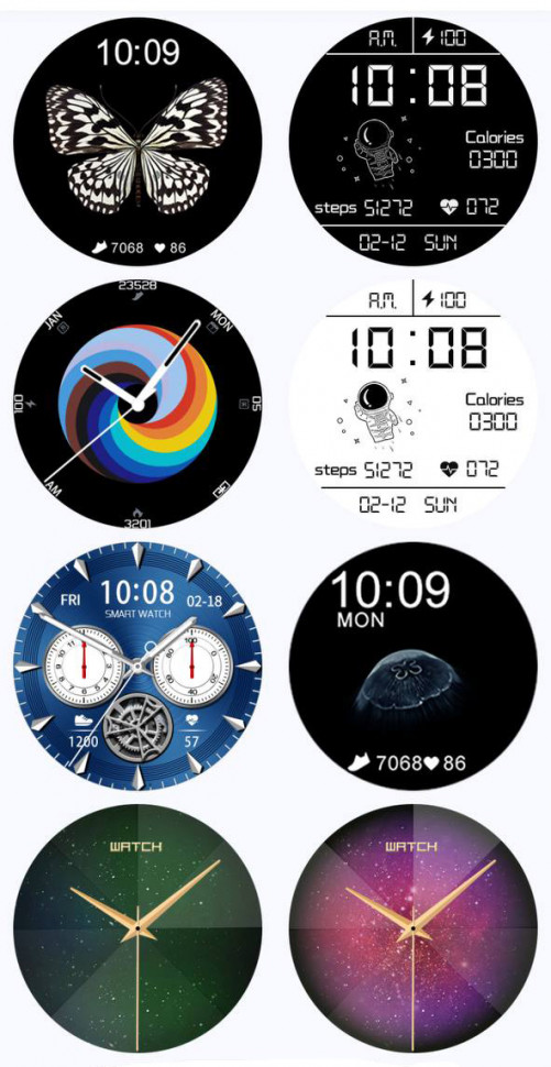 Смарт-годинник Smart Device 93 black steel, 3 ремінці