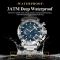 Чоловічий годинник Poedagar silver + blue