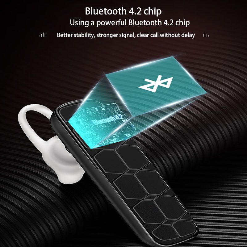 Bluetooth-гарнітура 10 black + box