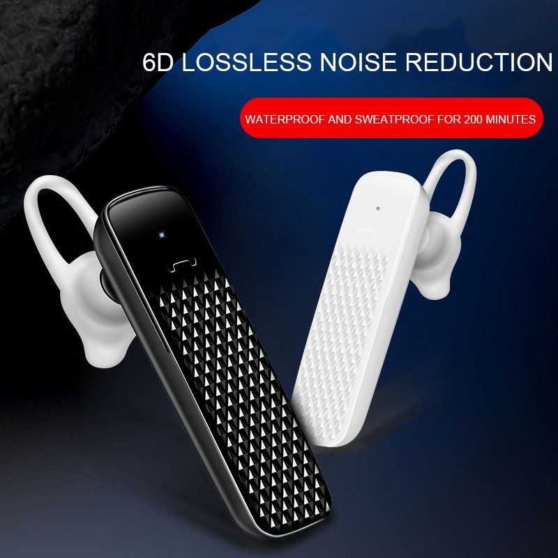 Bluetooth-гарнітура 10 black + box