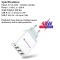 Зарядний пристрій 4×USB (1×USB-C + 3×USB-A) PD 48W Max