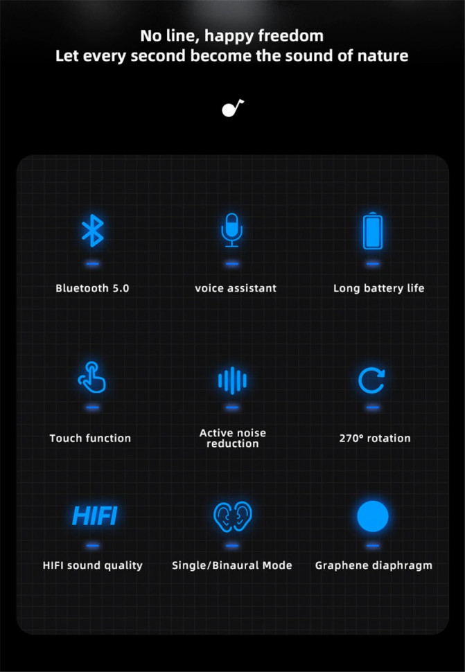 Bluetooth-гарнітура 39 black 