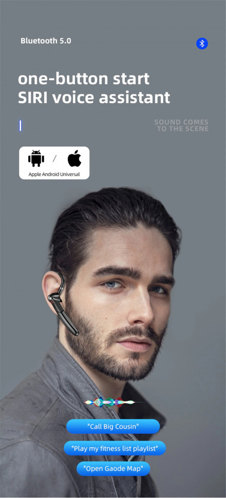 Bluetooth-гарнітура 39 black 