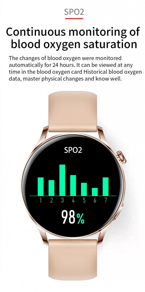 Смарт-годинник Smart Device 102 gold steel
