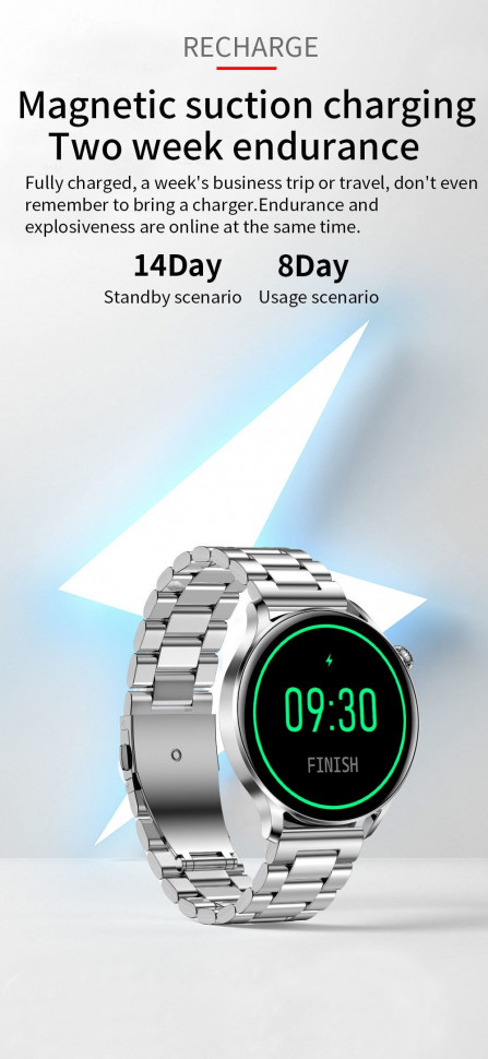 Смарт-годинник Smart Device 102 gold steel