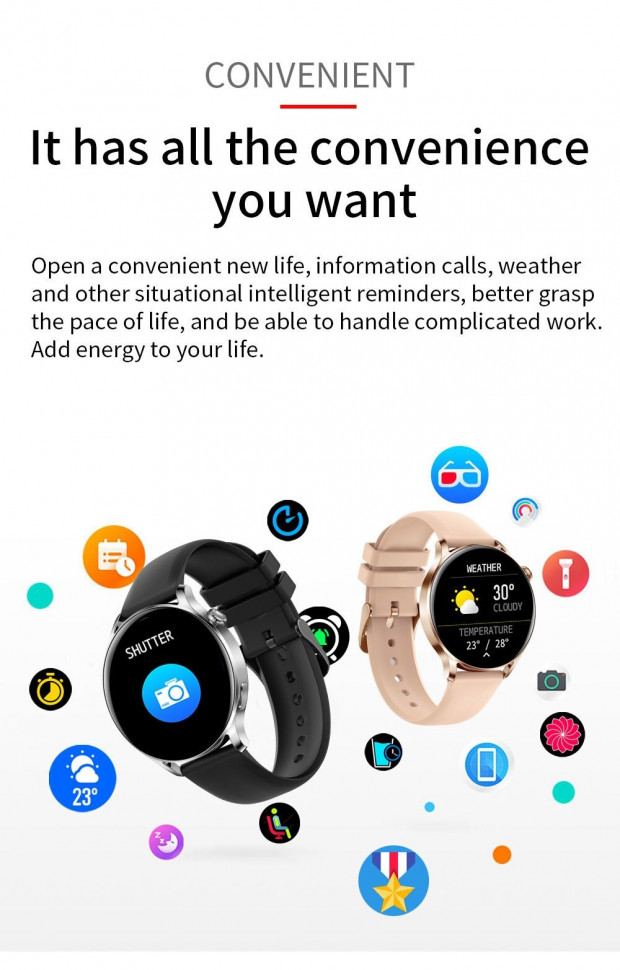 Смарт-годинник Smart Device 102 gold steel