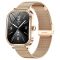 Смарт-годинник Women's Smart Device 19 gold steel, 2 ремінці 