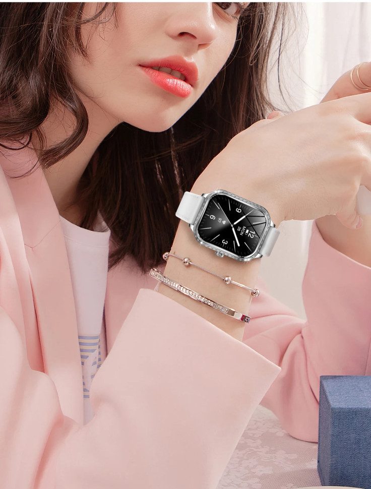Смарт-годинник Women's Smart Device 19 gold steel, 2 ремінці 