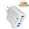 Зарядний пристрій 6×USB (3×USB-C PD + 3×USB-A QC3.0) 55W Max White