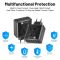 Зарядний пристрій 6×USB (3×USB-C PD + 3×USB-A QC3.0) 55W Max White