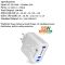 Зарядний пристрій 6×USB (3×USB-C PD + 3×USB-A QC3.0) 55W Max White