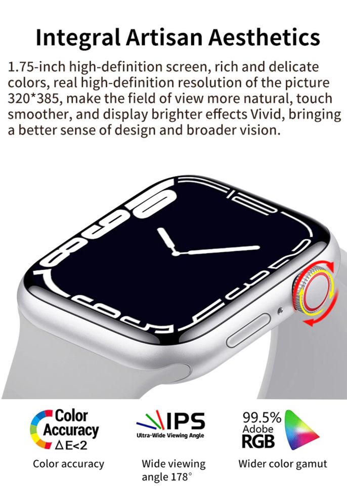 Смарт-годинник Smart Device 86 white+silver