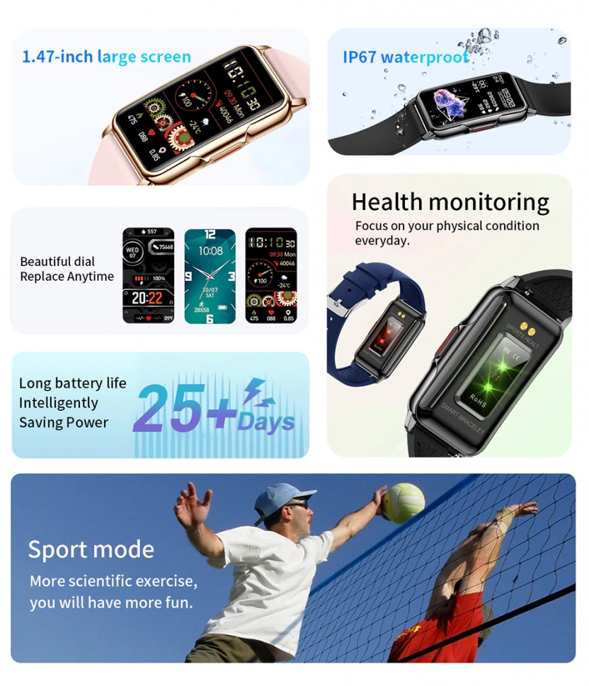 Смарт-годинник Smart Device 109 gold+crema