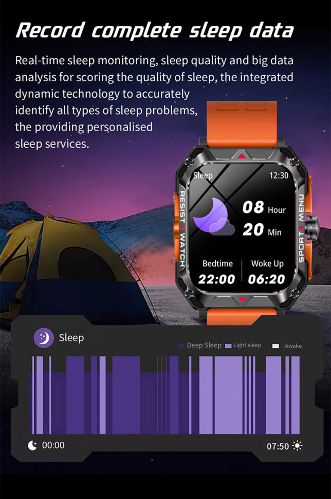 Смарт-годинник протиударний Smart Device 101 black