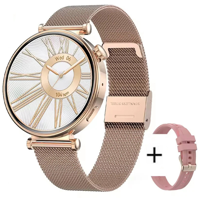 Смарт-годинник Women's Smart Device 20 gold steel, 2 ремінці 
