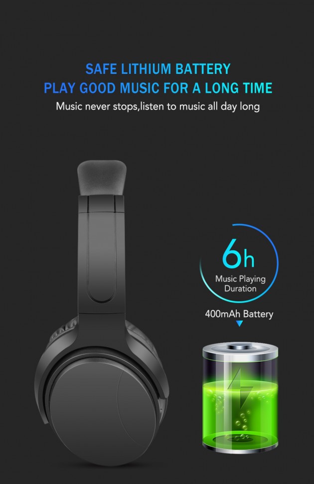 Навушники Bluetooth Air Music Bass 32 black