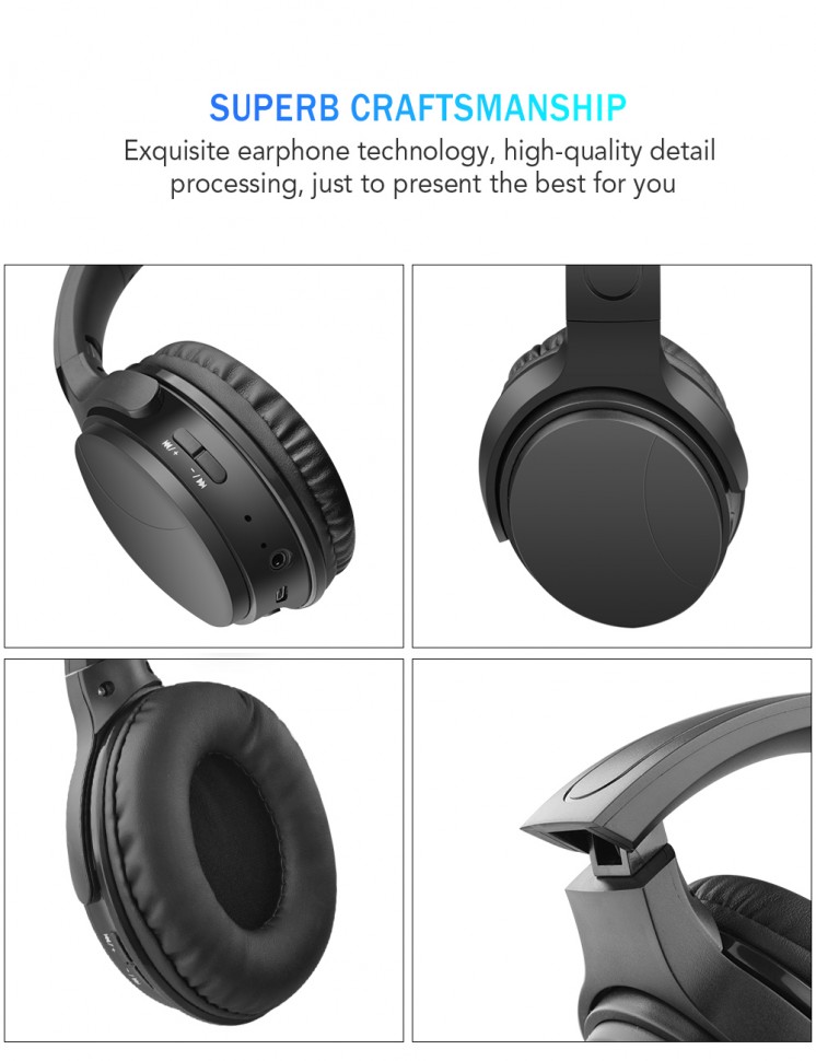 Навушники Bluetooth Air Music Bass 32 black