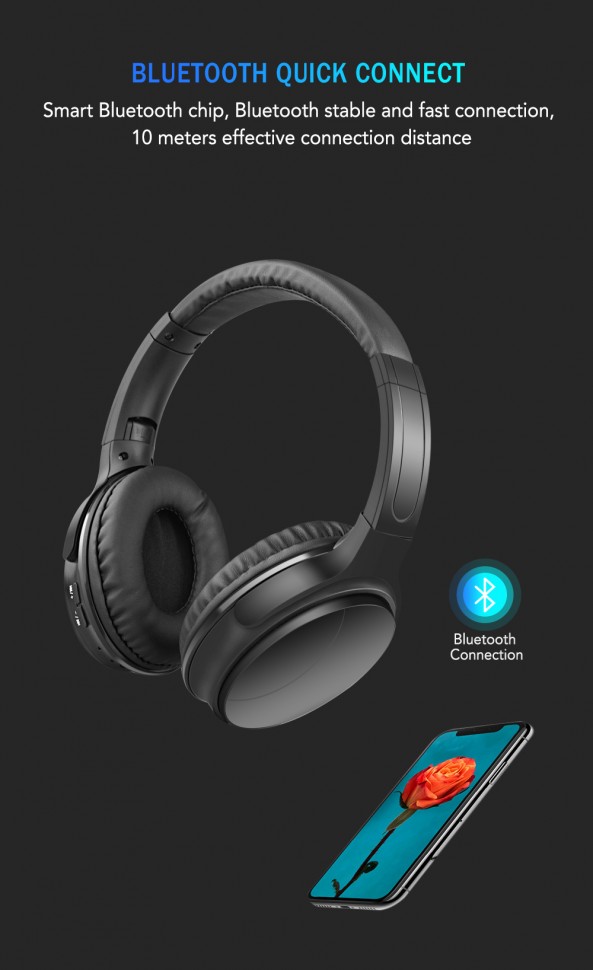 Навушники Bluetooth Air Music Bass 32 black