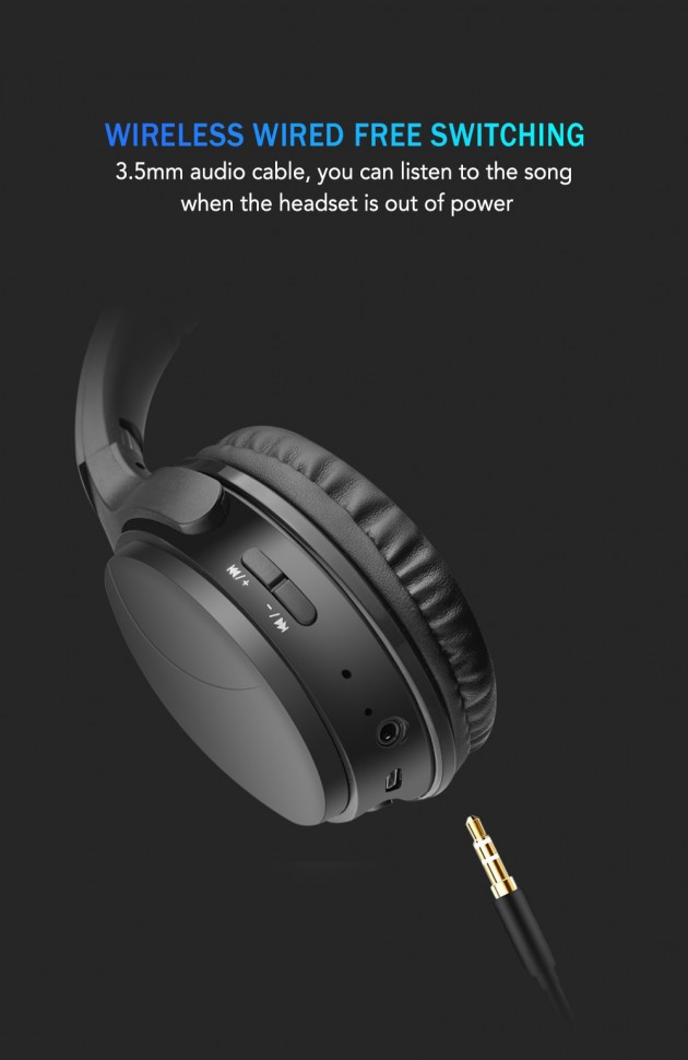 Навушники Bluetooth Air Music Bass 32 black