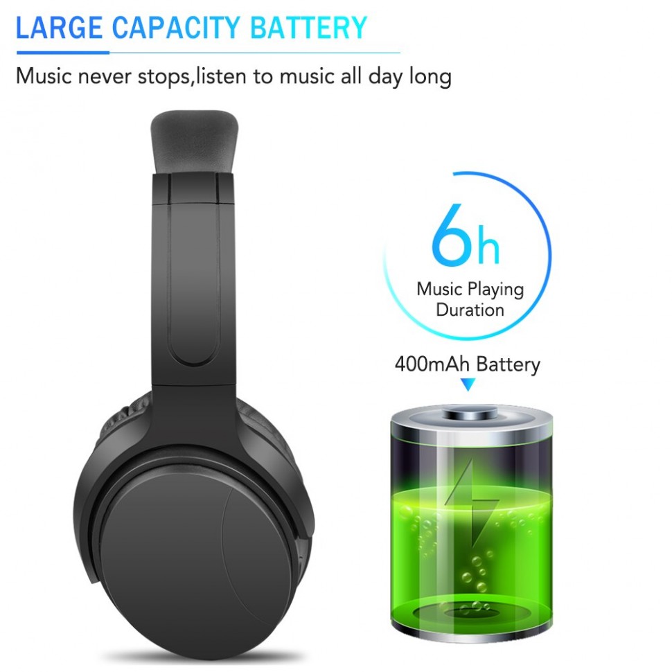 Навушники Bluetooth Air Music Bass 32 black