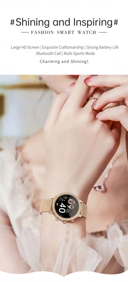 Смарт-годинник Women's Smart Device 3 gold steel   