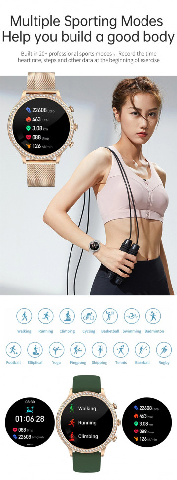 Смарт-годинник Women's Smart Device 3 gold steel   