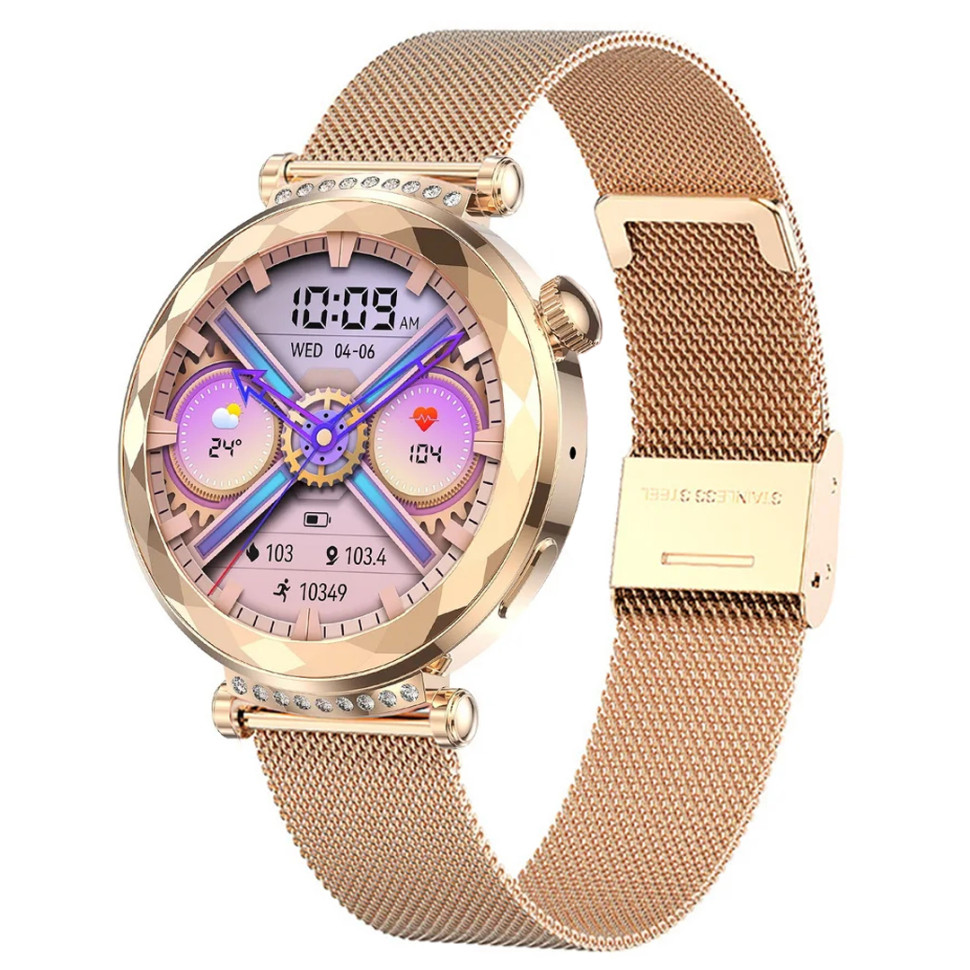 Смарт-годинник Women's Smart Device 21 gold steel