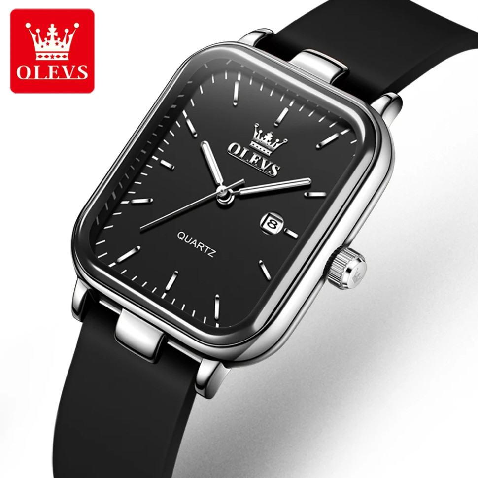 Жіночий годинник OLEVS silver+black