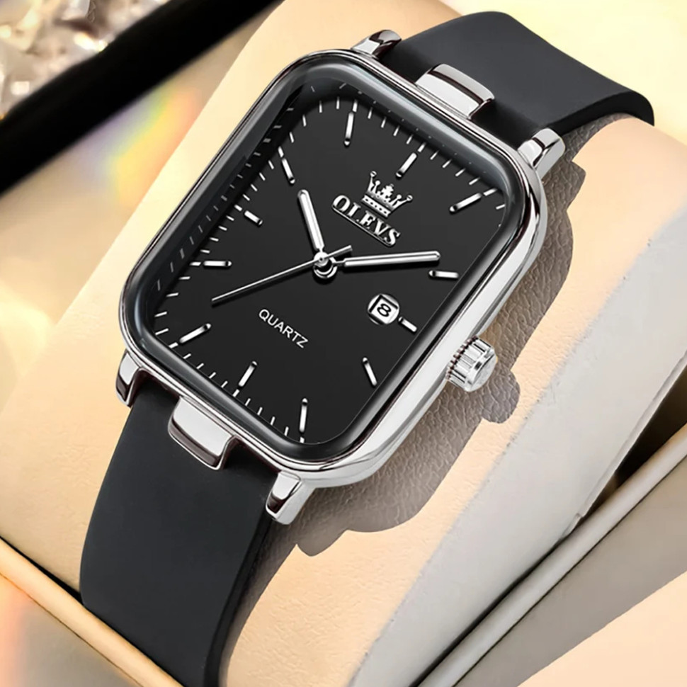 Жіночий годинник OLEVS silver+black