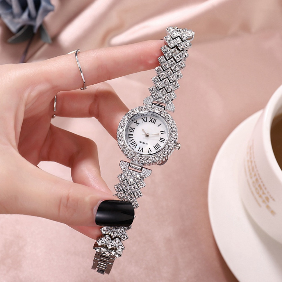 Жіночий годинник + браслет Tadi silver