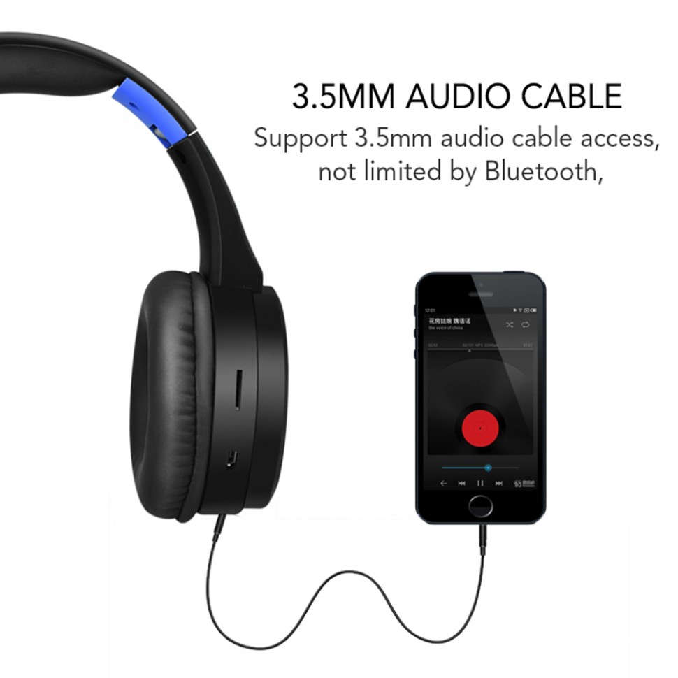 Навушники Bluetooth Air Music Bass 33 black