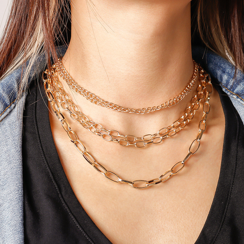 Кольє позолочене №8034 