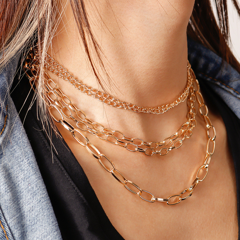 Кольє позолочене №8034 