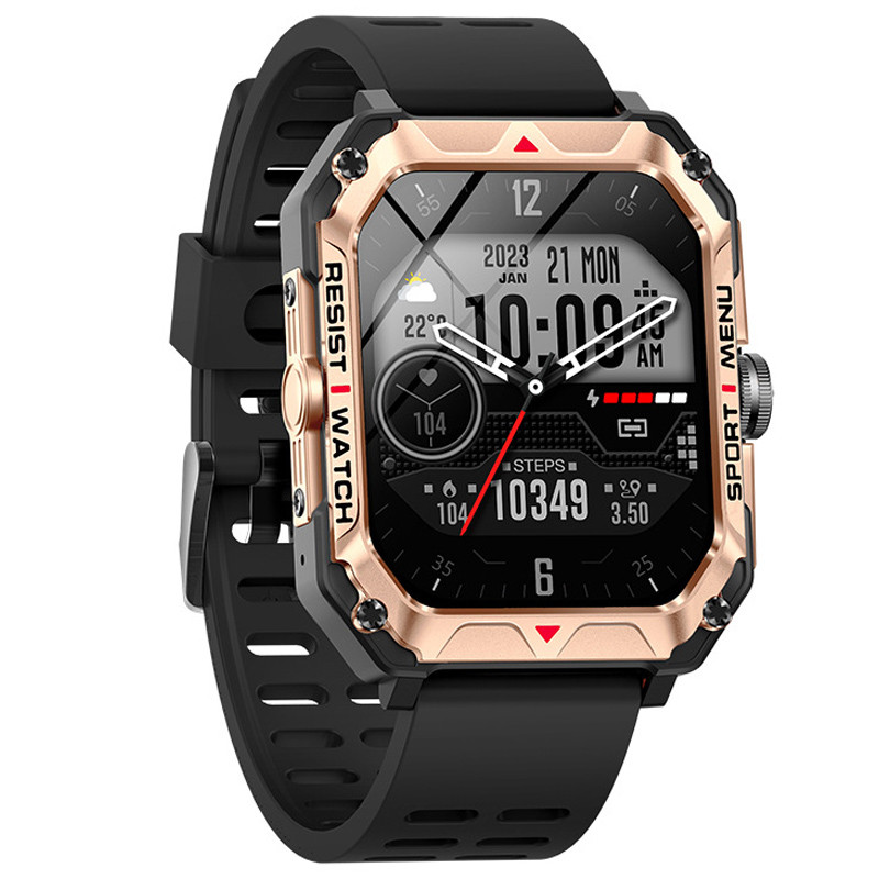 Смарт-годинник протиударний Smart Device 101 black+gold
