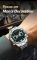 Чоловічий годинник Poedagar silver+green
