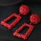 Сережки red №08062 