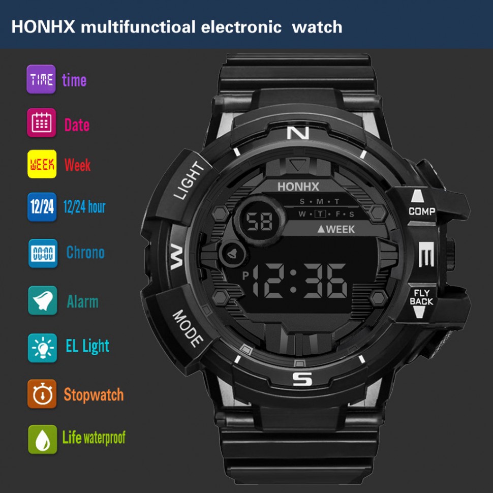 Чоловічий годинник HONHX black