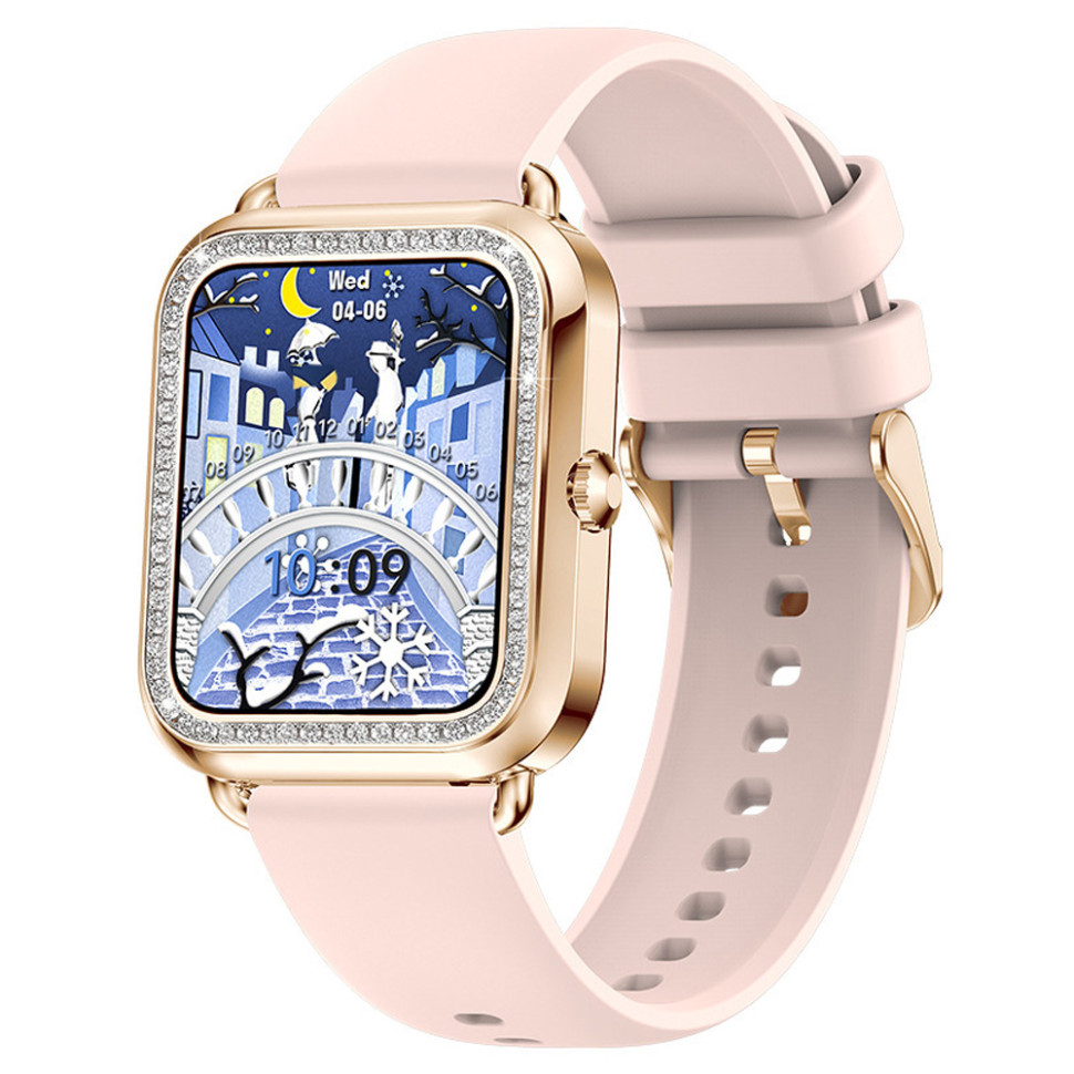Смарт-годинник Women's Smart Device 17 silicone+gold