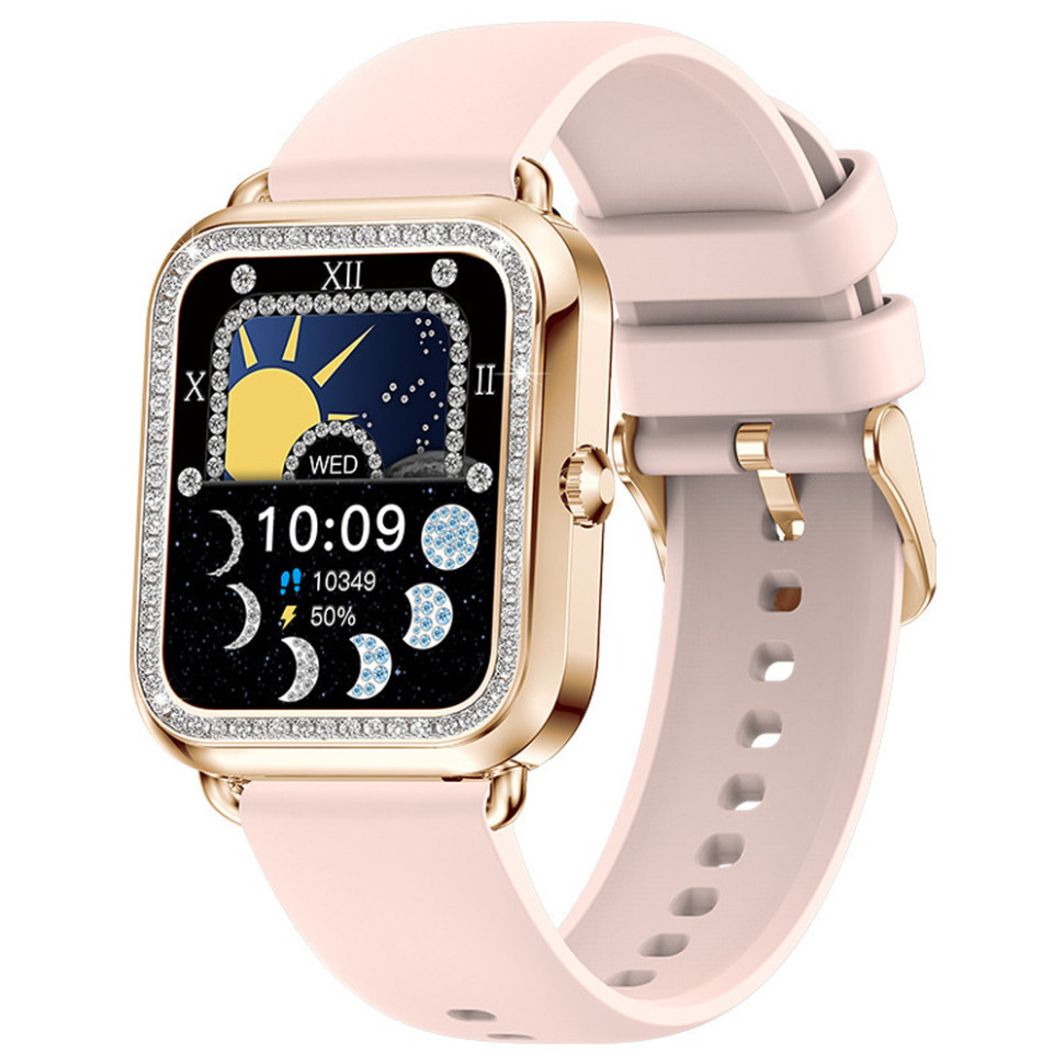 Смарт-годинник Women's Smart Device 17 silicone+gold