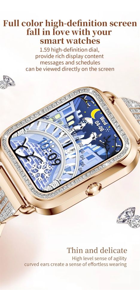 Смарт-годинник Women's Smart Device 17 gold steel