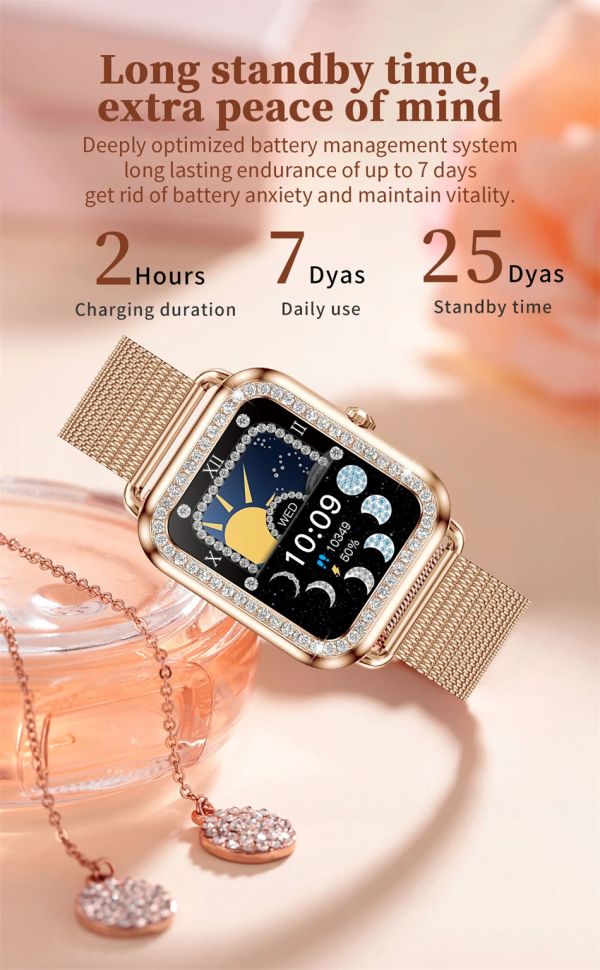 Смарт-годинник Women's Smart Device 17 gold steel