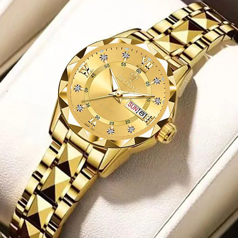 Жіночий годинник BINBOND gold 