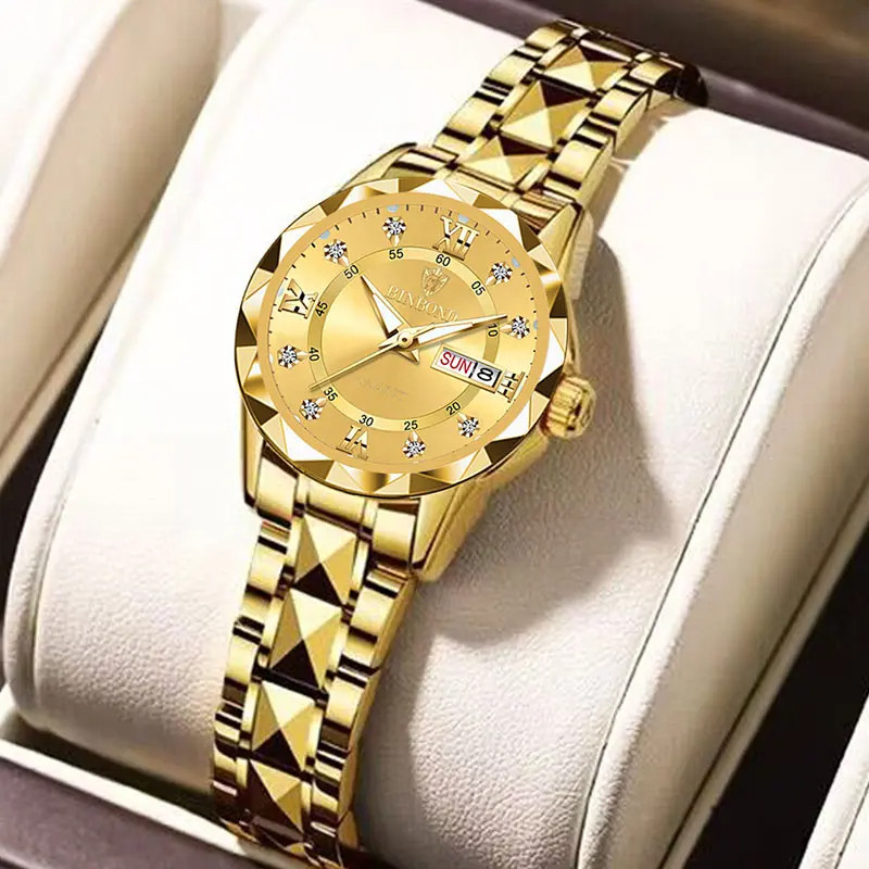 Жіночий годинник BINBOND gold 