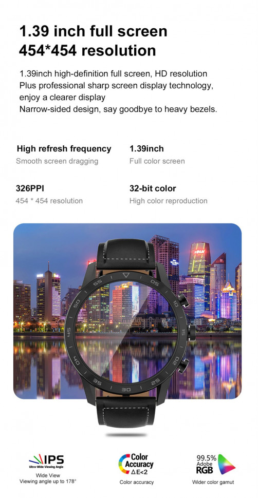 Смарт-годинник Smart Device 93 silver steel, 3 ремінці