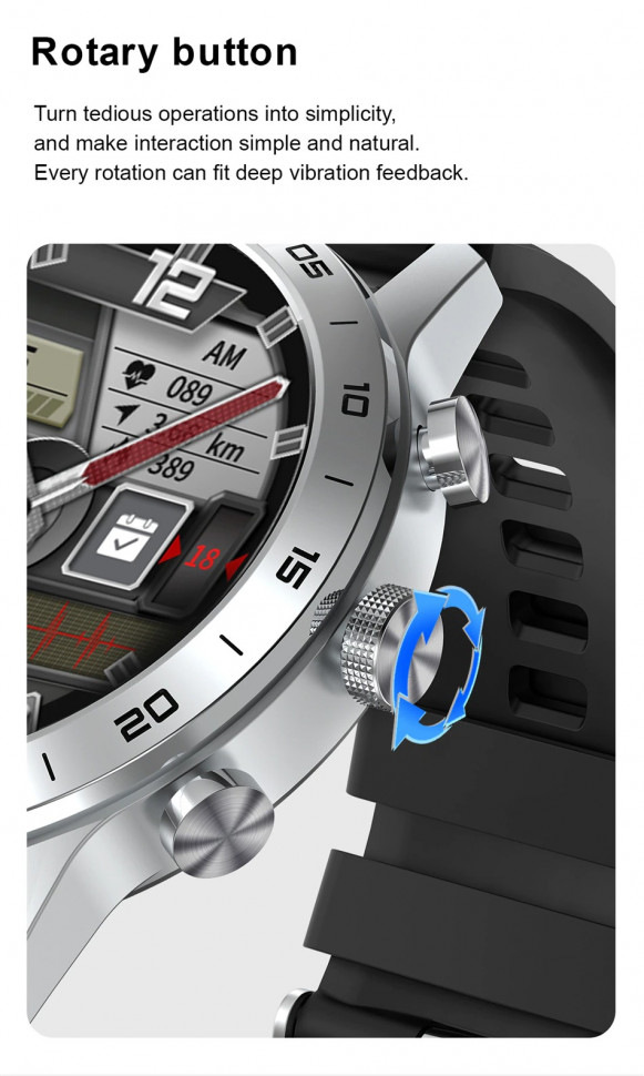 Смарт-годинник Smart Device 93 silver steel, 3 ремінці