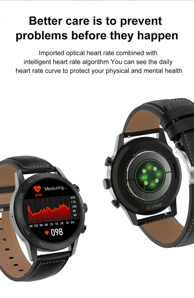 Смарт-годинник Smart Device 93 silver steel, 3 ремінці